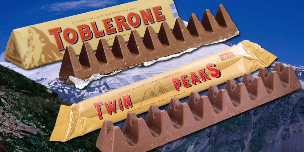 馬特洪峰造型的瑞士三角牌巧克力Toblerone