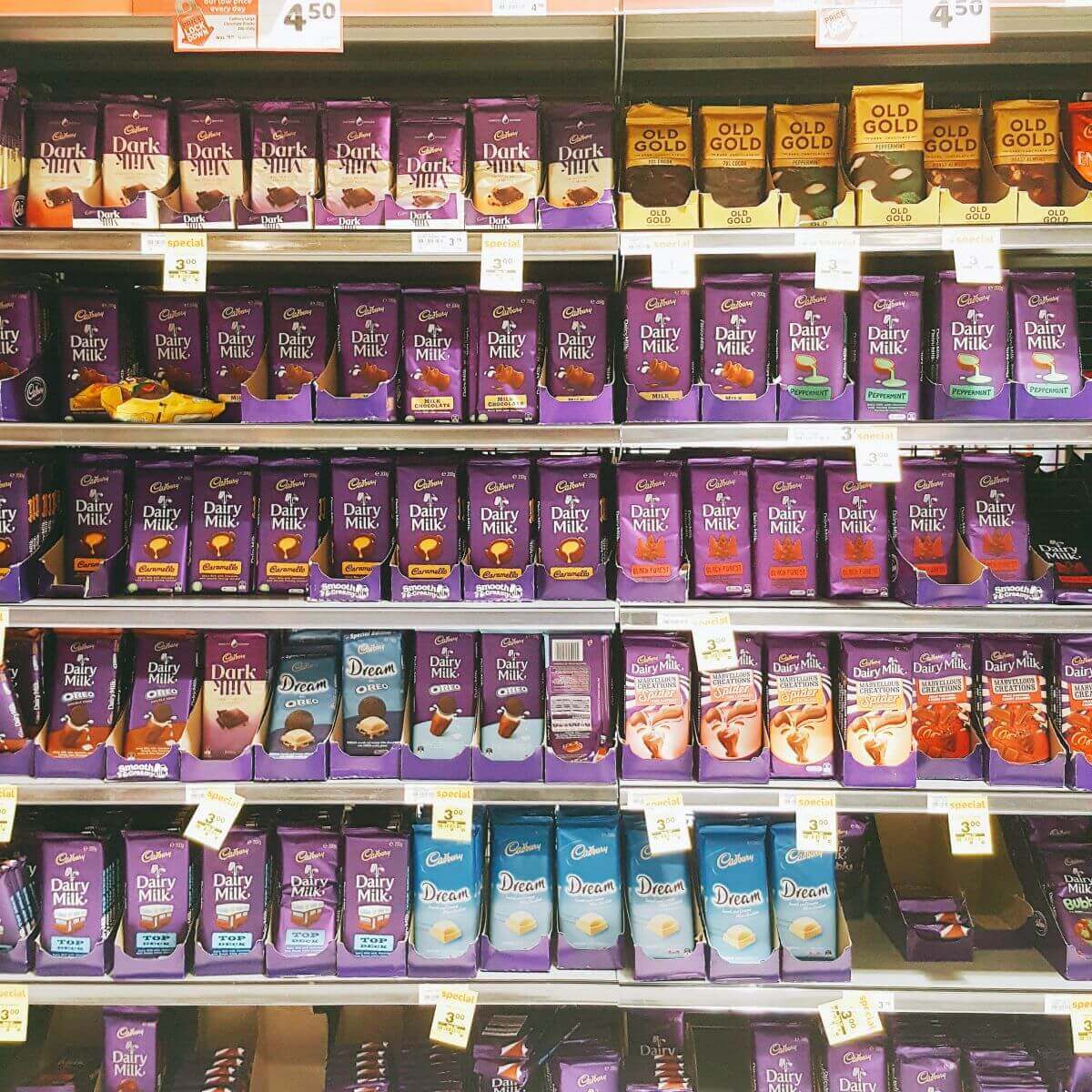 Cadbury紐西蘭國民巧克力